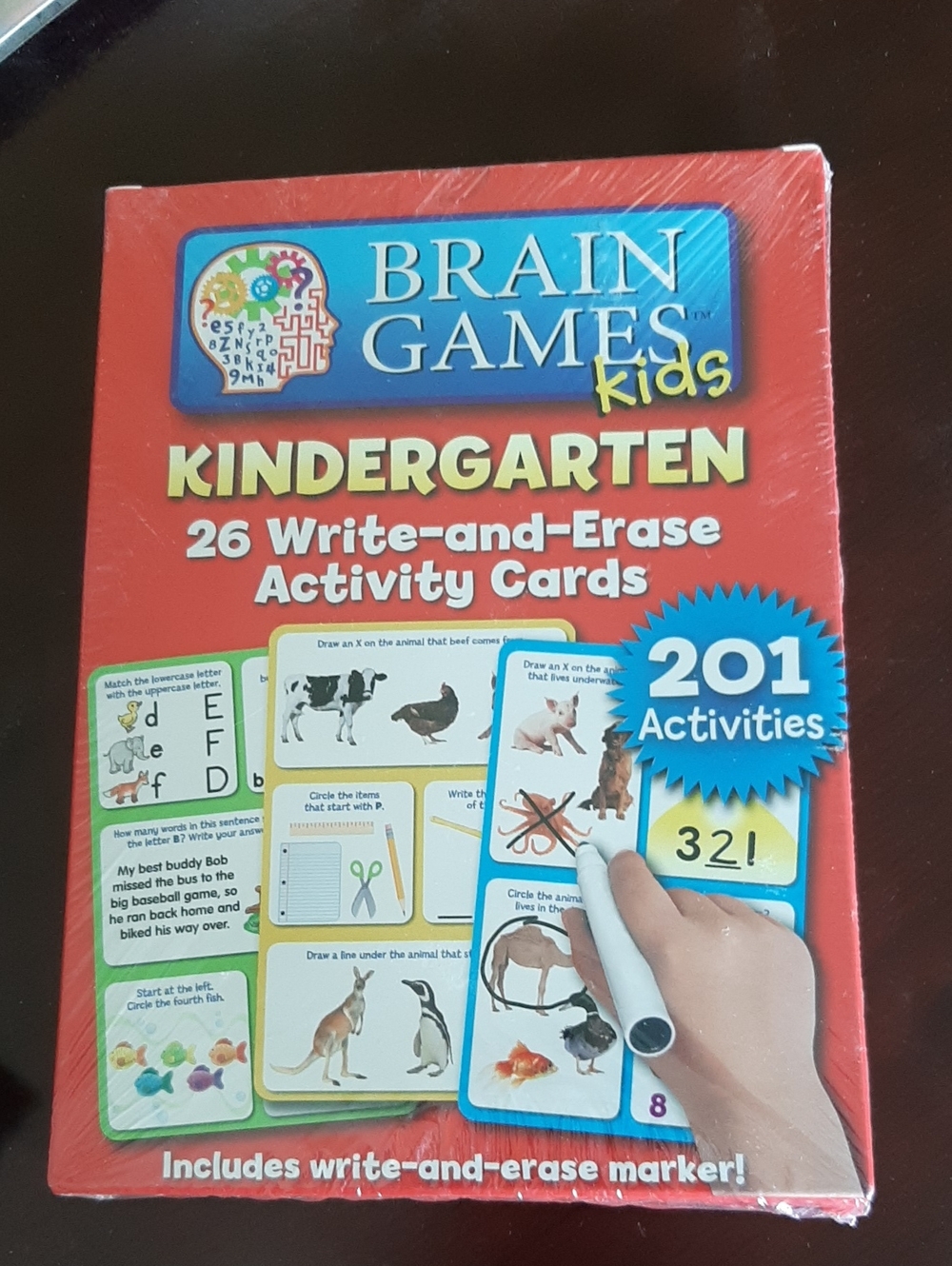 Kindergarten Write-and-Erase Activity Cards